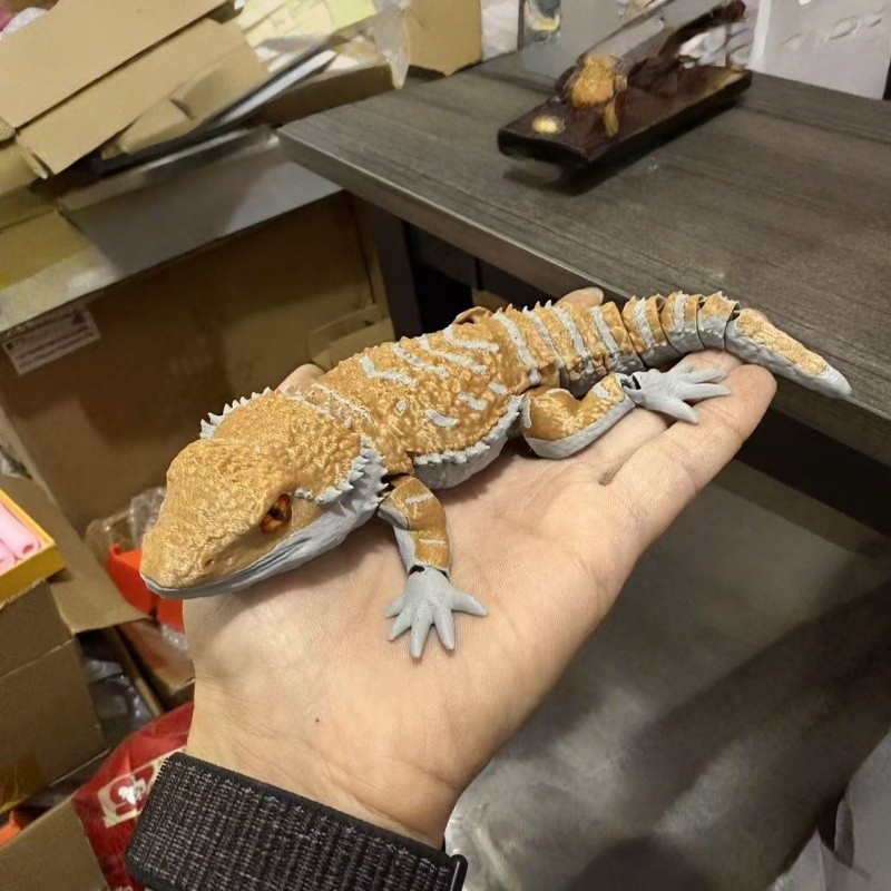 3D Printing Lizard - Cetakan 3D Model Reptil Buaya Kreatif