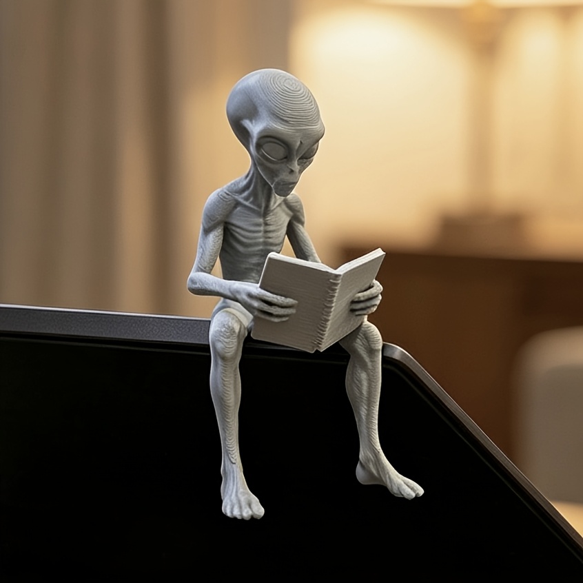 3D Printing Office Setup - Figur Mini Alien 3D Print, Patung