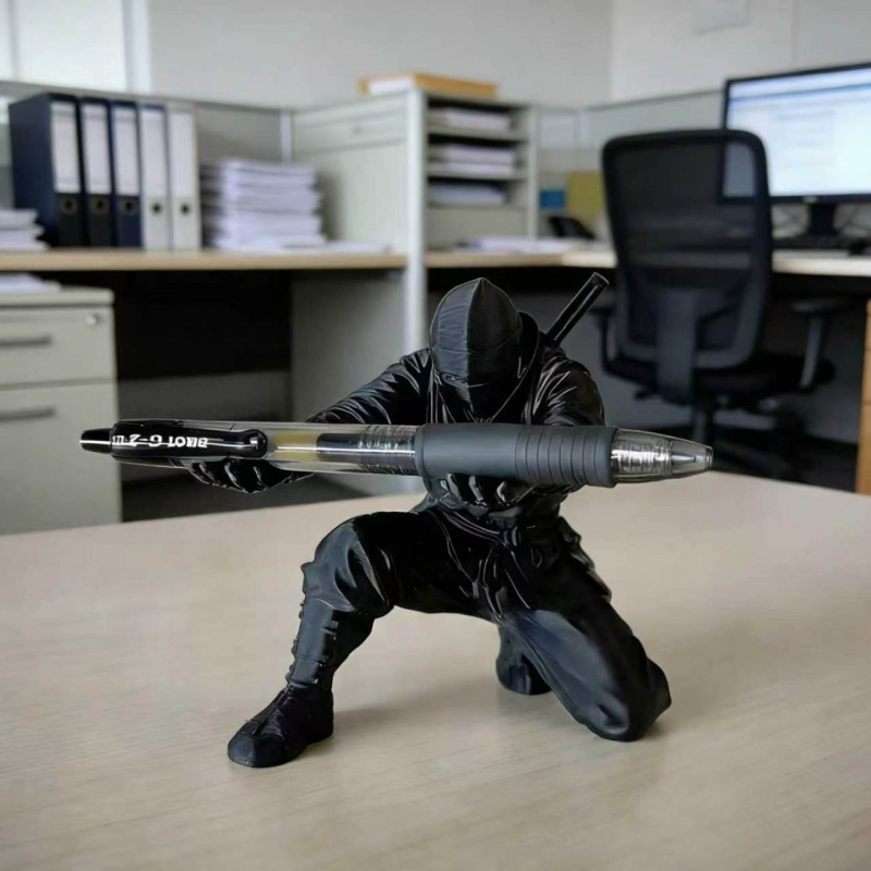 3D Printing Office Setup - Tempat Pensil Ninja Cetakan 3D, Hiasan