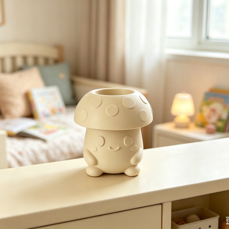 3D Printing Pot - Pot Tanaman Sukulen Berbentuk Jamur Lucu