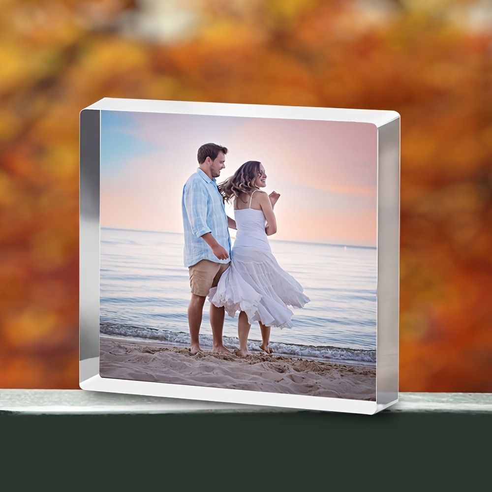 3D Printing Foto - Blok Foto Akrilik 3D Pemandangan Matahari