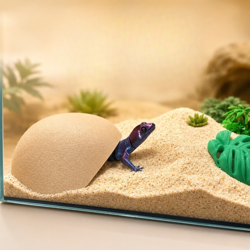 3D Printing Lizard - Kotak Persembunyian Reptil Cetak 3D, Tempat