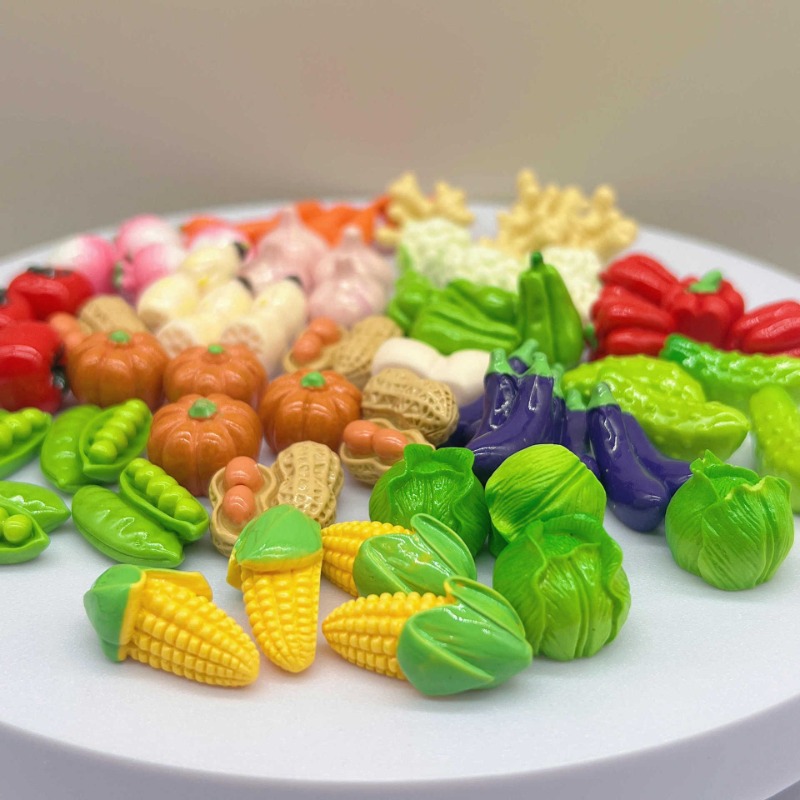 3D Printing Pot - 10 Buah Patung Resin 3D Sayuran