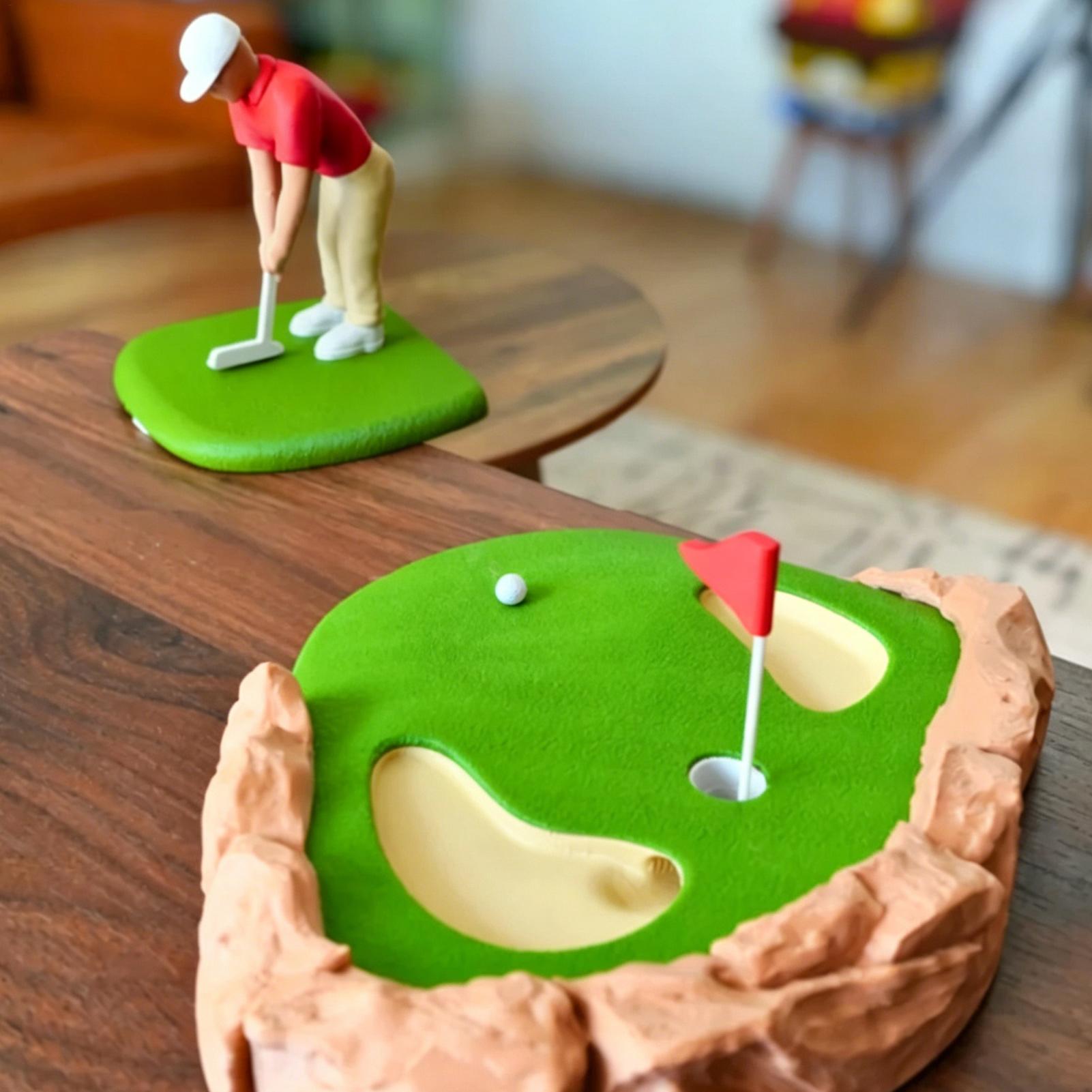 3D Printing Office Setup - Permainan Meja Golf Saku Mini Cetak