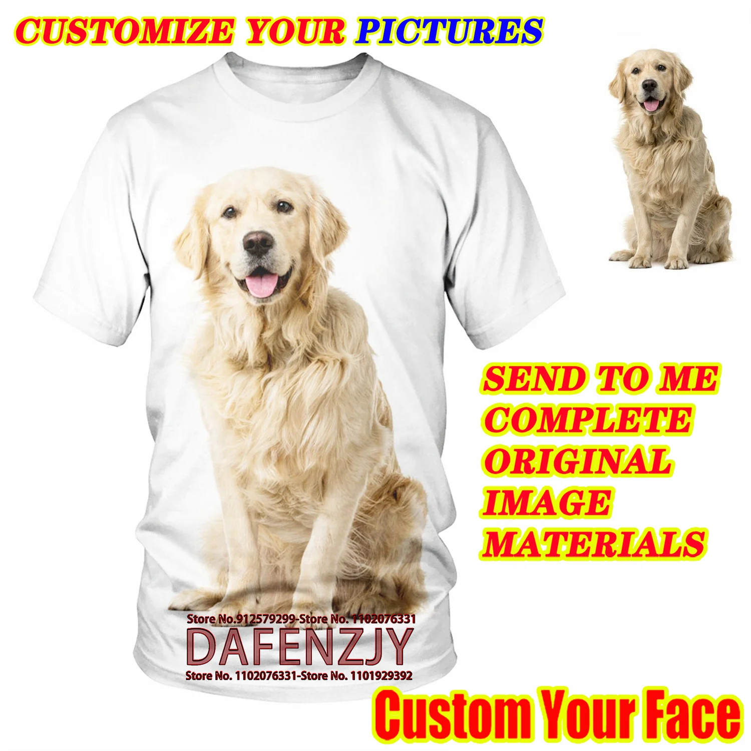 Kaus gambar personal hewan/fot - 3D Printing Foto ulasan dan harga