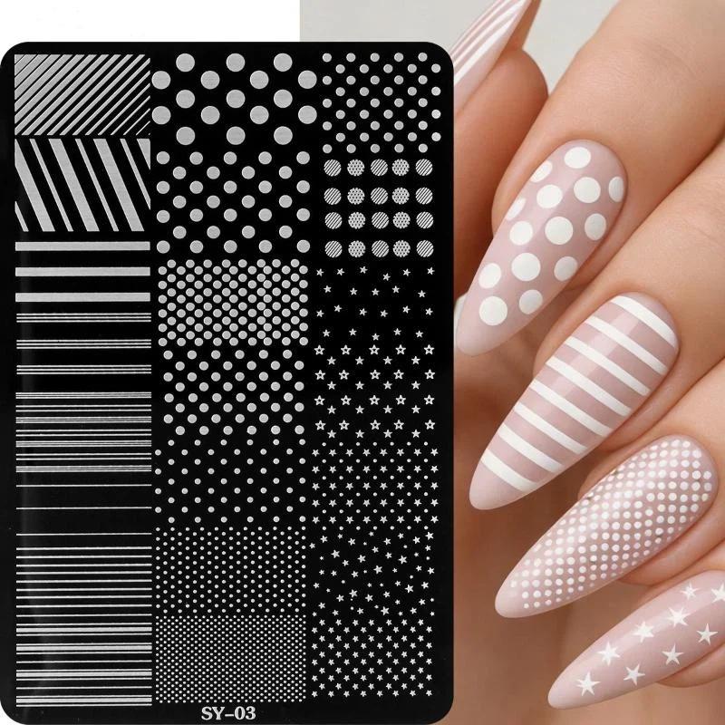 /Vly/Cute Dotting & Strip Line - 3D Printing Stainless Steel ulasan dan harga