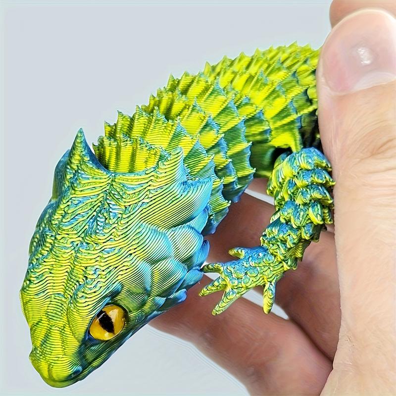 Patung Kartun Kadal Sambung 3D - 3D Printing Lizard ulasan dan harga