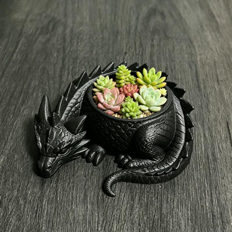 Pot Tanaman Berbentuk Naga Cet - 3D Printing Jewelry ulasan dan harga
