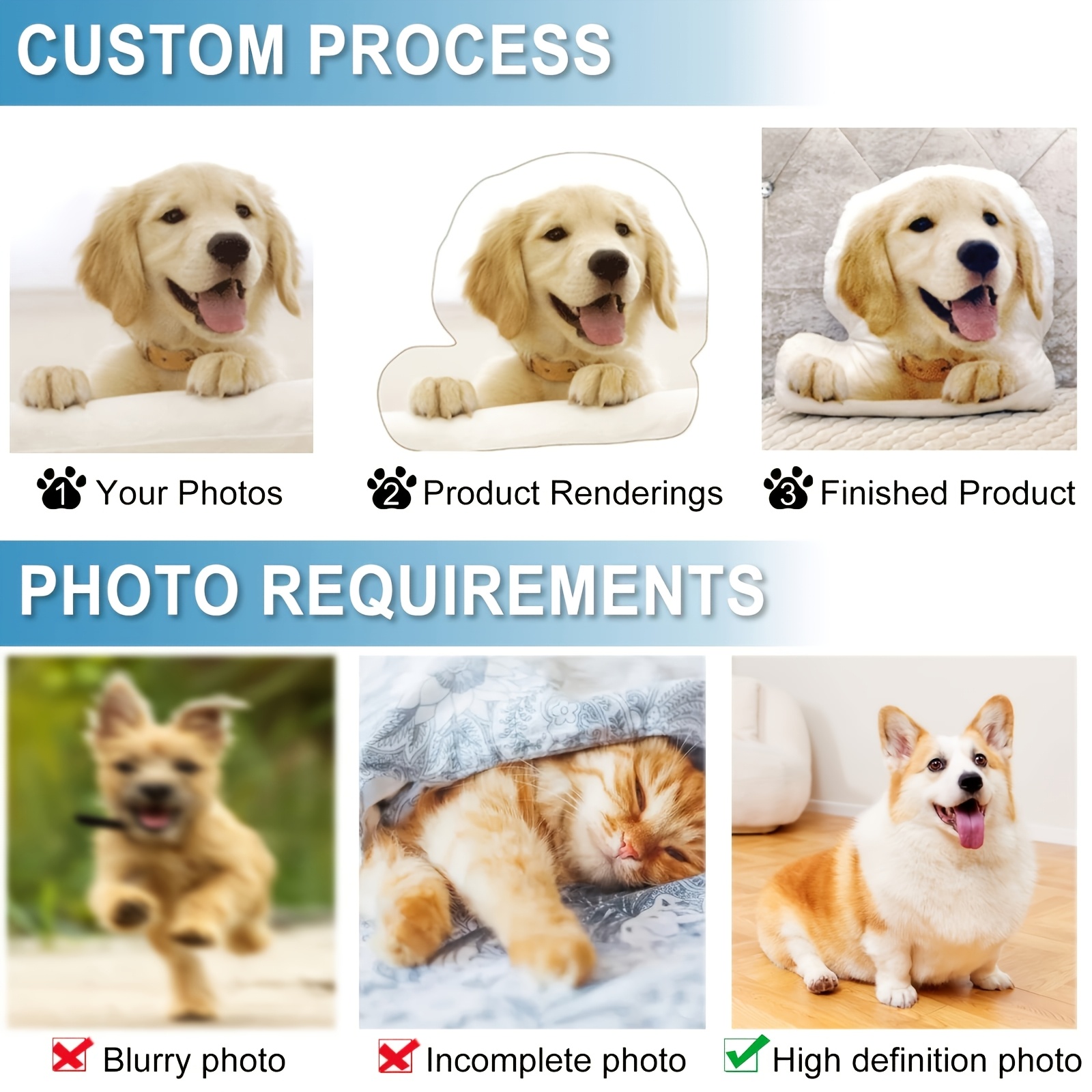 Bantal Hewan Peliharaan Kustom - 3D Printing Foto ulasan dan harga