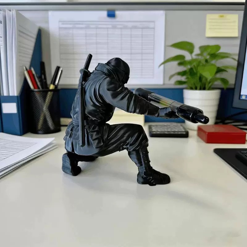 Tempat Pensil Ninja Cetakan 3D - 3D Printing Office Setup ulasan dan harga
