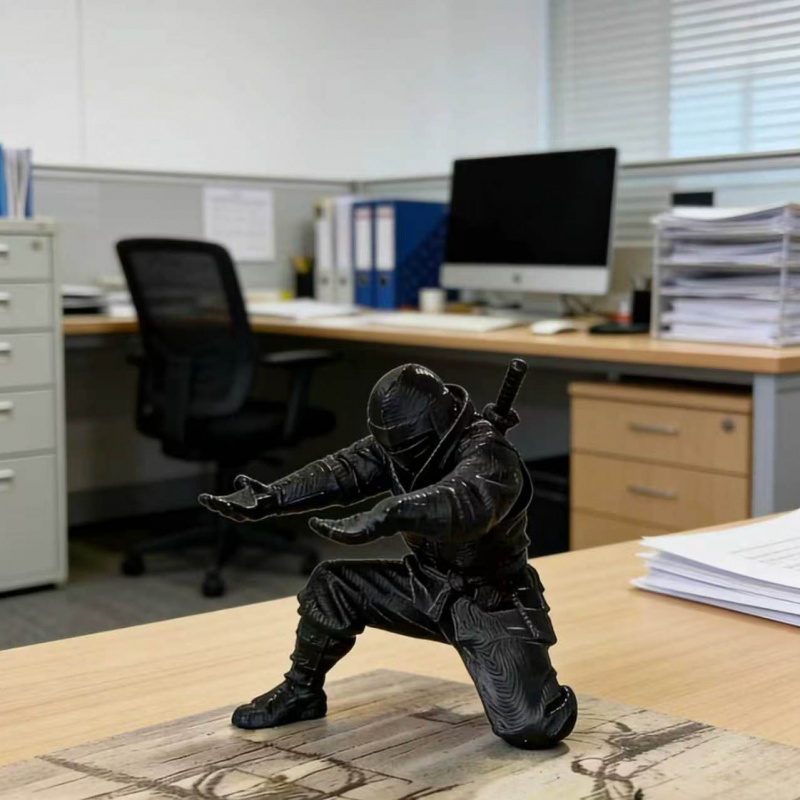 Tempat Pensil Ninja Cetakan 3D - 3D Printing Office Setup ulasan dan harga