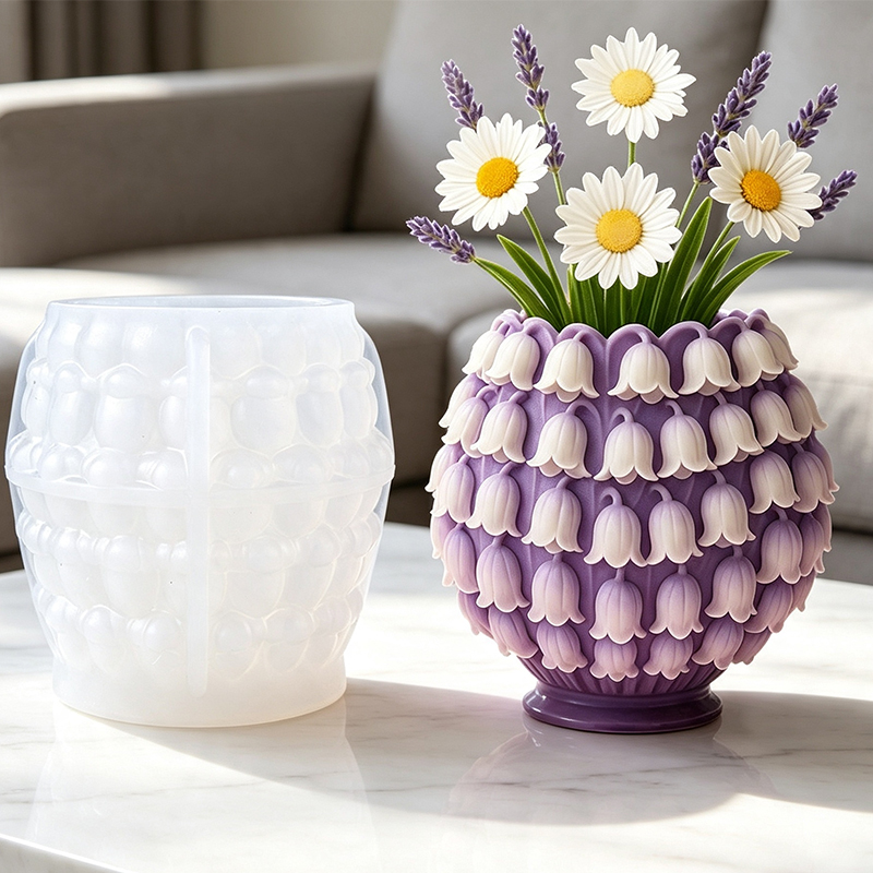 Cetakan Silikon Vas Bunga Lily - 3D Printing Pot ulasan dan harga