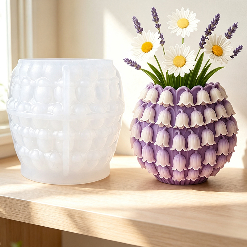 Cetakan Silikon Vas Bunga Lily - 3D Printing Pot ulasan dan harga