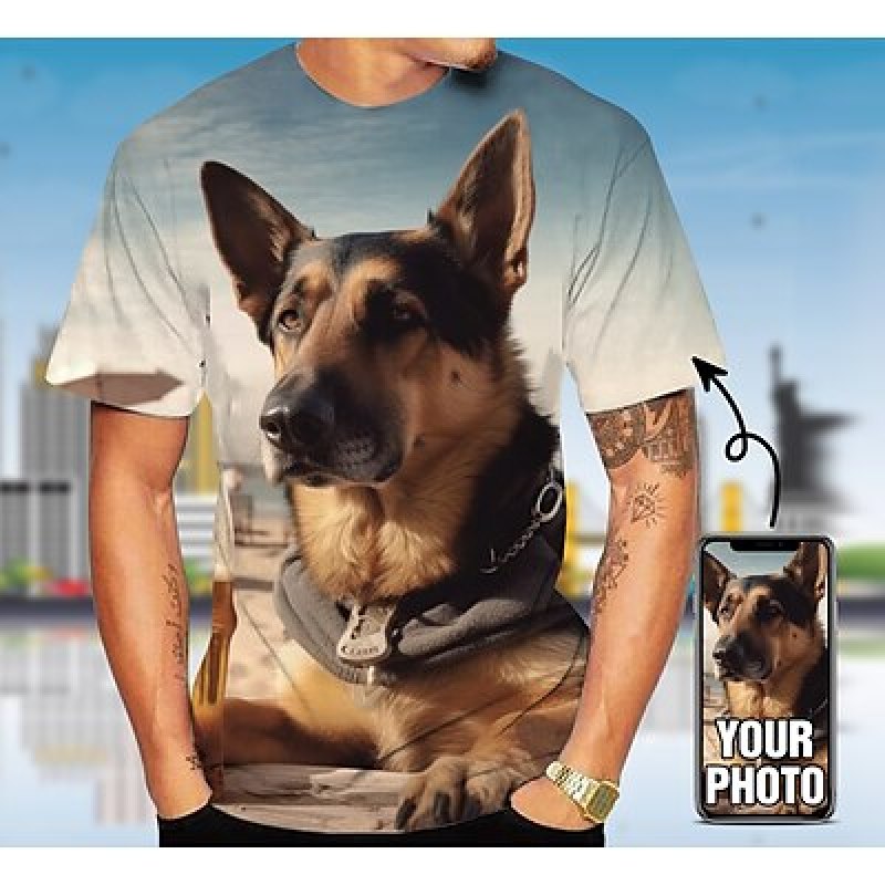 T-shirt hewan peliharaan kusto - 3D Printing Foto ulasan dan harga