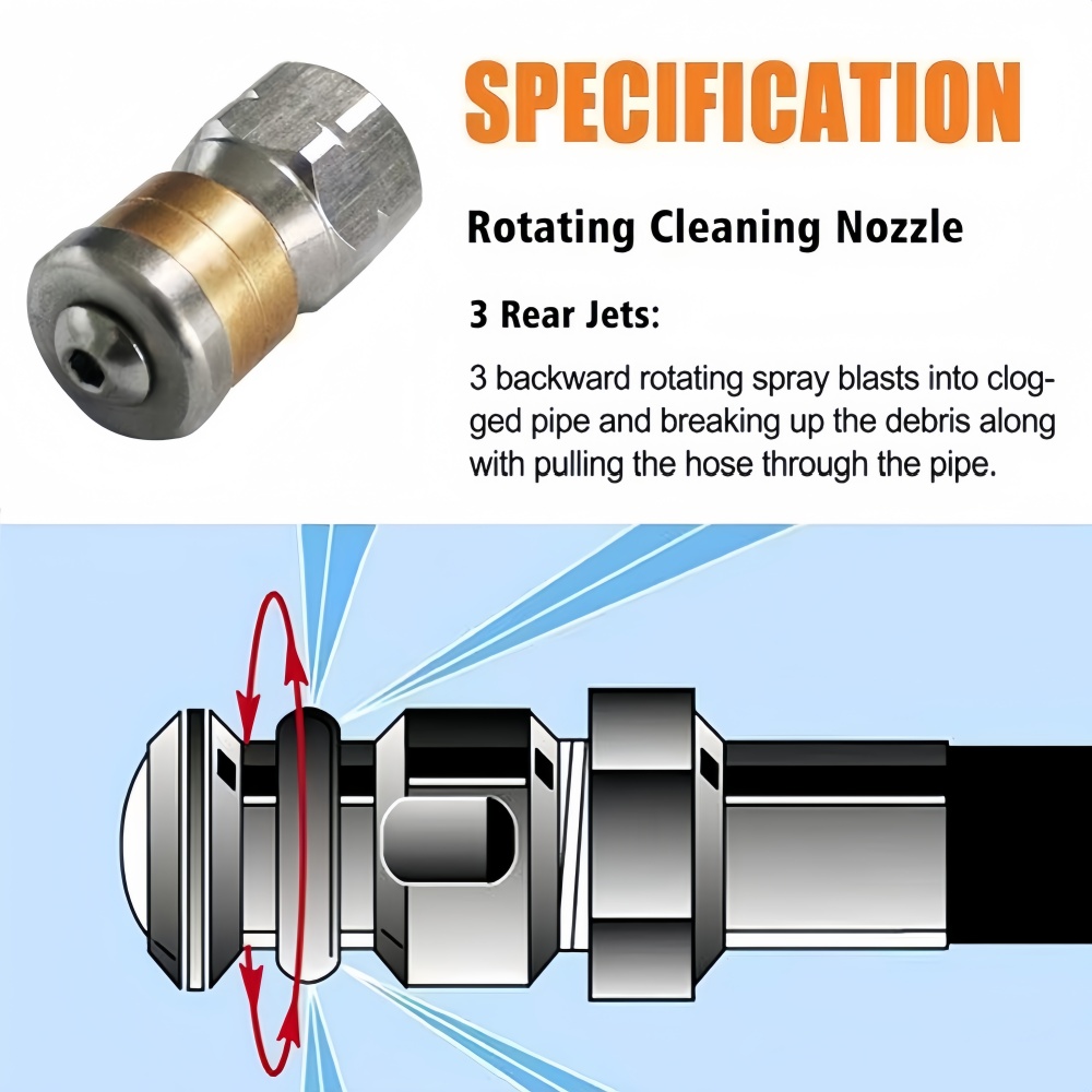 0.5 ~ 50m selang pembersih sal - Nozzle Cleaning Kit ulasan dan harga