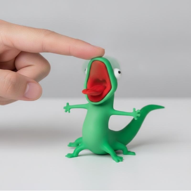 Patung Kadal Hijau Cetak 3D De - 3D Printing Lizard ulasan dan harga
