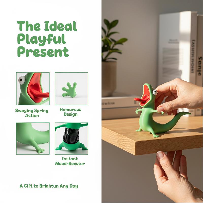 Patung Kadal Hijau Cetak 3D De - 3D Printing Lizard ulasan dan harga