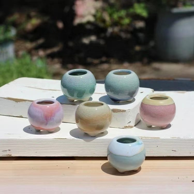 6 Buah Pot Bunga Mini Sukulen  - 3D Printing Pot ulasan dan harga