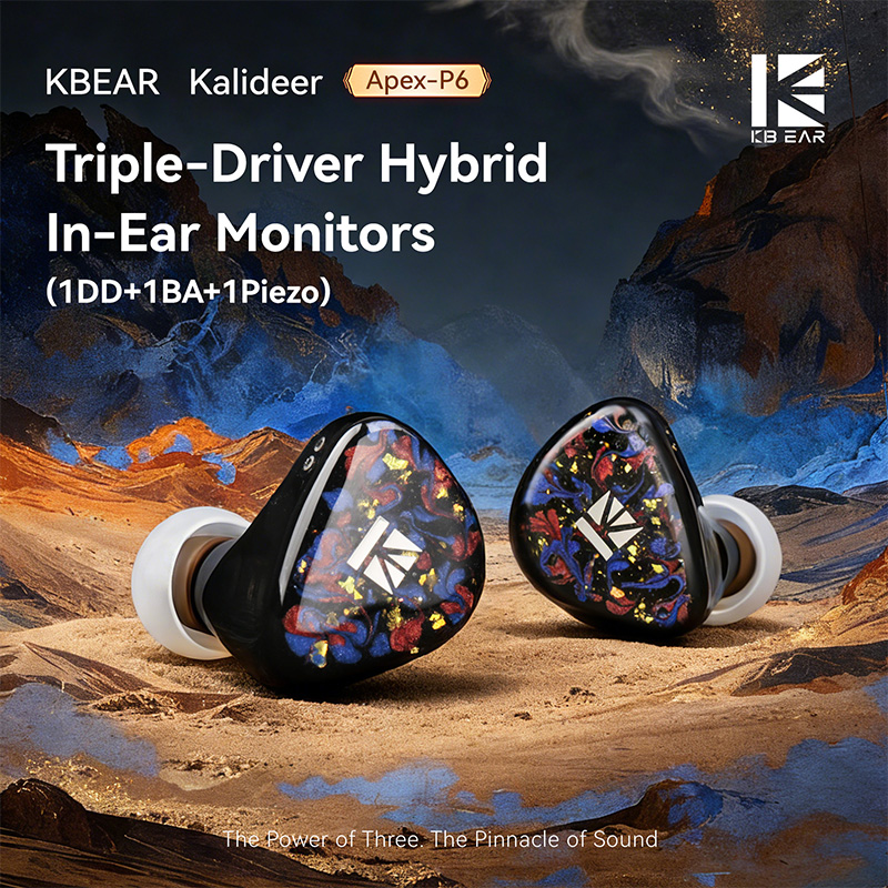 KBEAR Kalideer Apex-P6 1DD+1BA - 3D Printing Office Setup ulasan dan harga